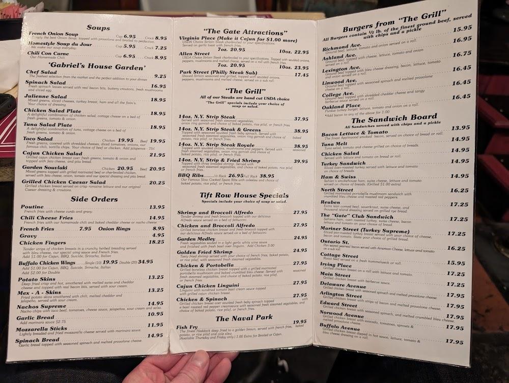 Gabriel's Gate Menu image 2
